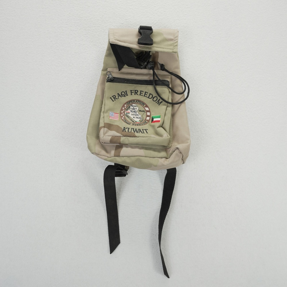 Operation Iraqi Freedom Kuwait Mini Backpack Desert‎ Camo Military Commemorative